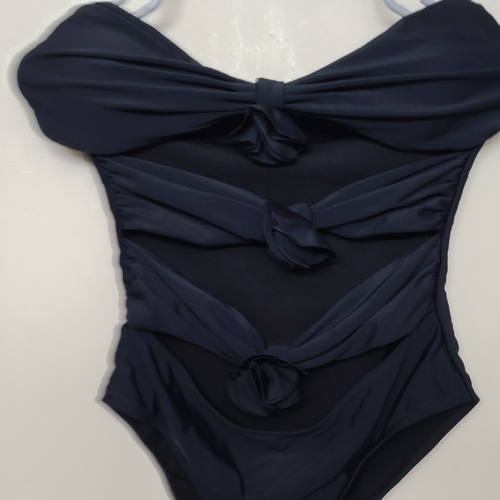 Elegant Black One-Piece Swimsuit